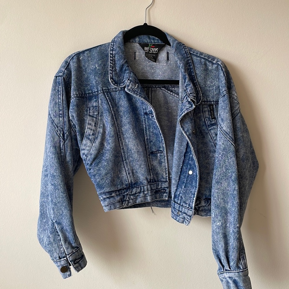 Vintage - Hot Spice Cropped Jean Jacket Size S